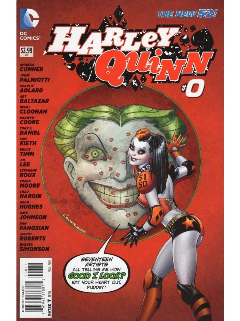 DC Comics Harley QuinnNew 52 #0 Second Printing 2014 Bagged Boarded The Joker